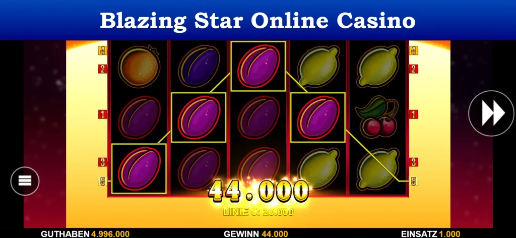 blazing star online casino