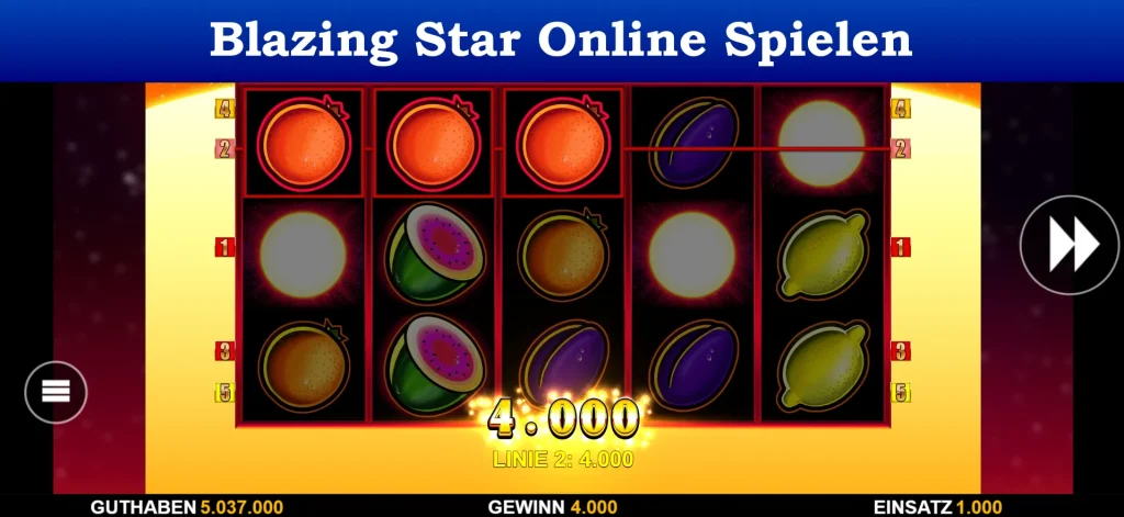 blazing star online spielen
