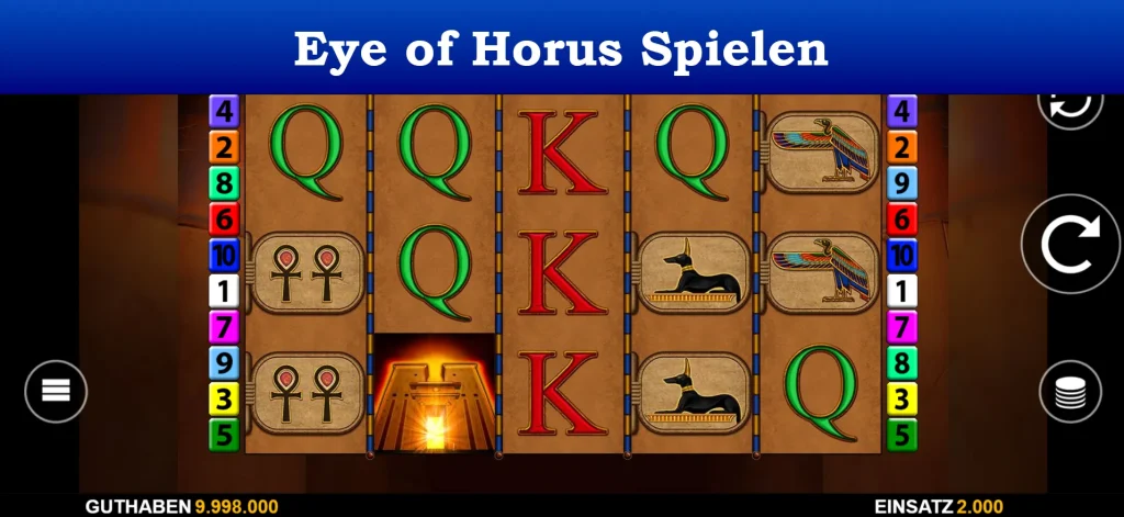 eye of horus spielen