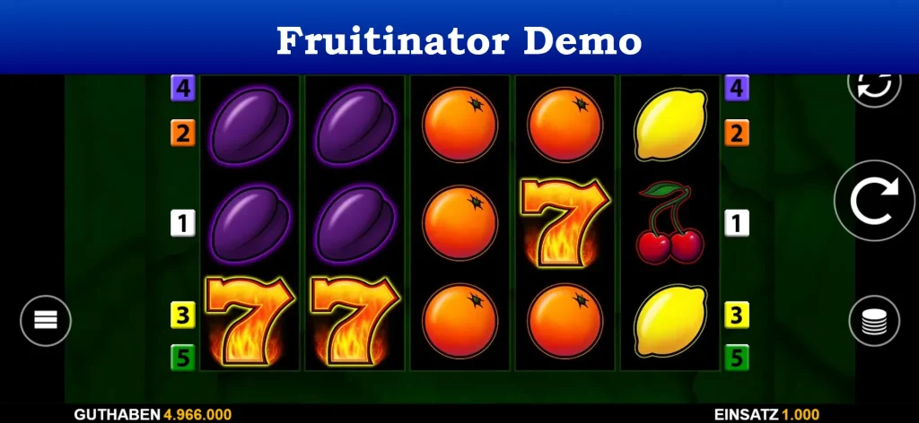 fruitinator demo